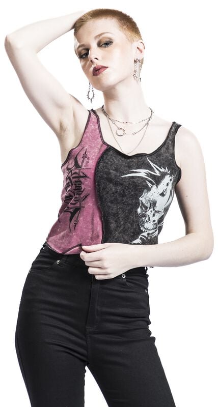 Gothicana By Emp "Cropped Top" Top Black By Rock Rebel By EMP