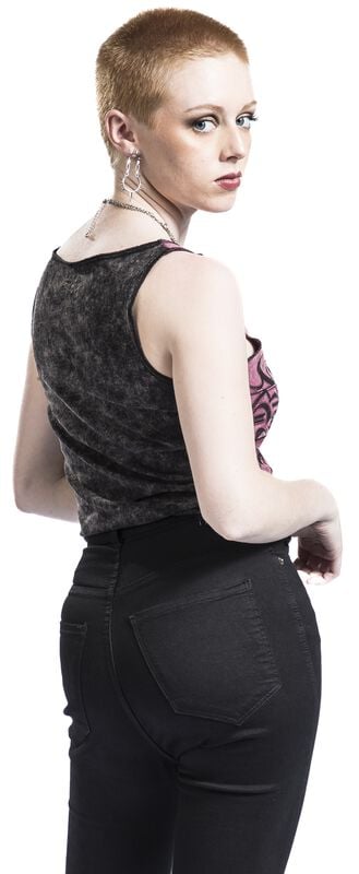 Gothicana By Emp "Cropped Top" Top Black By Rock Rebel By EMP