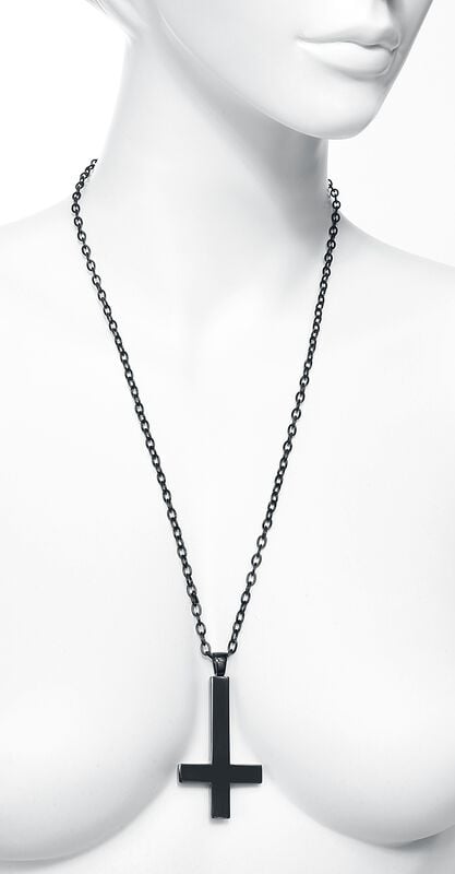 Gothicana By Emp "Cross Of St. Peter" Necklace Black By EtNox Hard And Heavy