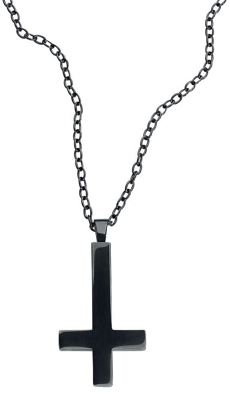gothicana by emp "Cross of St. Peter" Necklace black by etNox hard and heavy