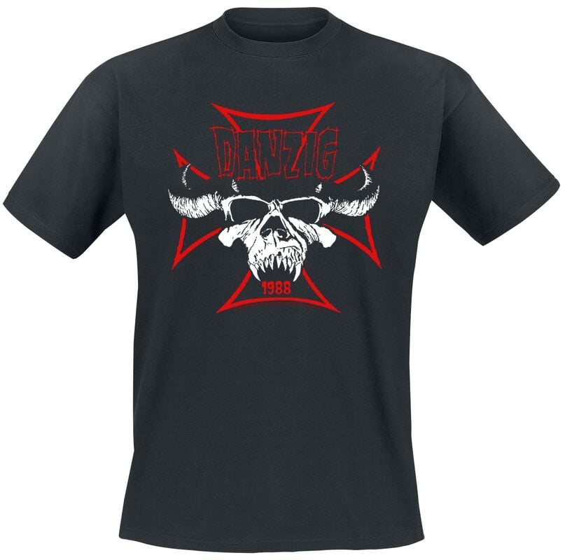 gothicana by emp "Cross Skull" T-Shirt black by Danzig