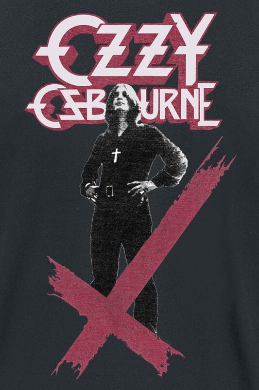 Gothicana By Emp "Crosses Stacked Logo" T-Shirt Black By Ozzy Osbourne