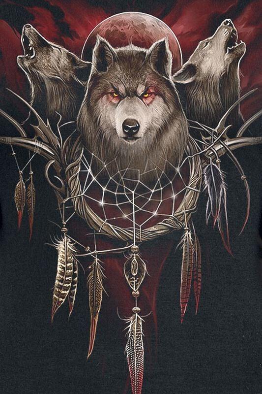 Gothicana By Emp "Cry Of The Wolf" T-Shirt Black By Spiral