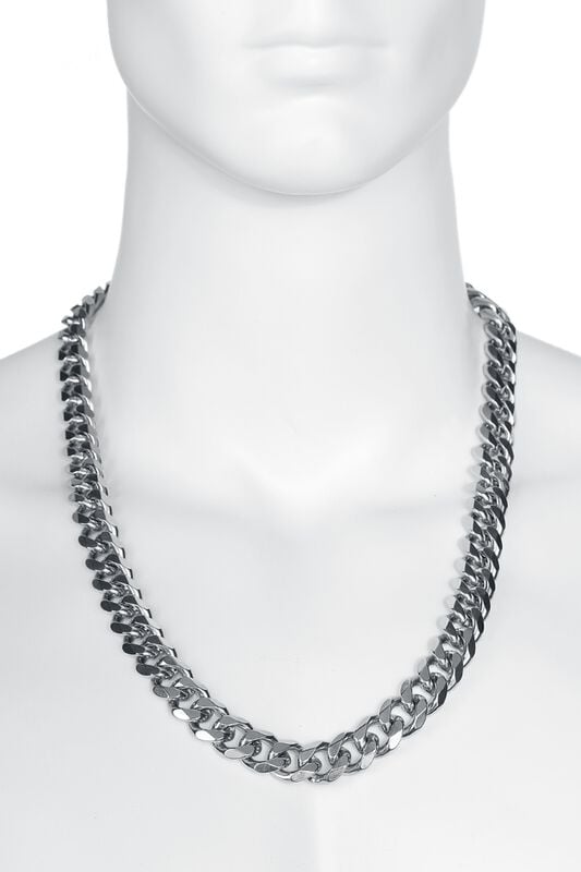 Gothicana By Emp "Curb Chain" Necklace Silver-coloured By EtNox Hard And Heavy