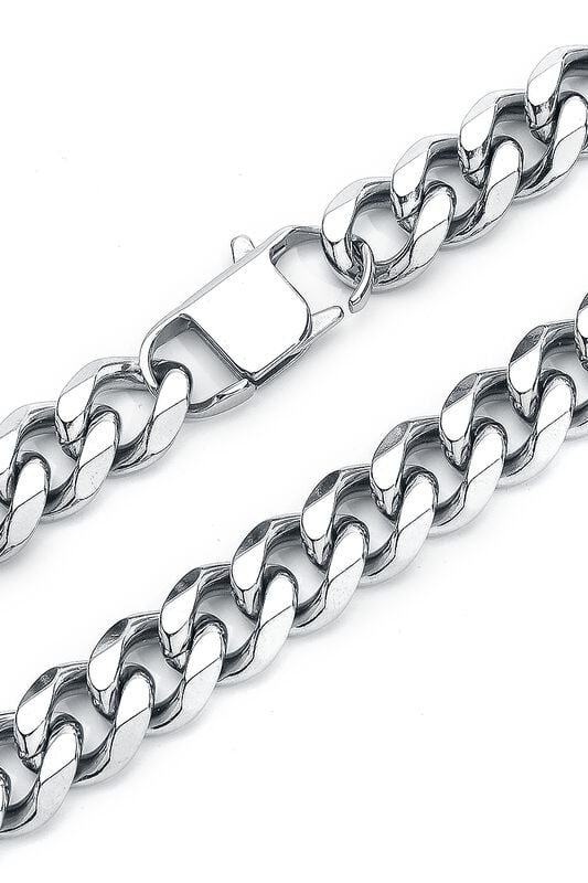 Gothicana By Emp "Curb Chain" Necklace Silver-coloured By EtNox Hard And Heavy