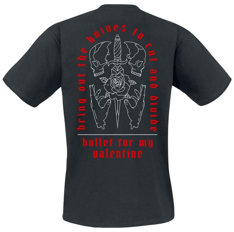 Gothicana By Emp "Cut And Divide Flash" T-Shirt Black By Bullet For My Valentine