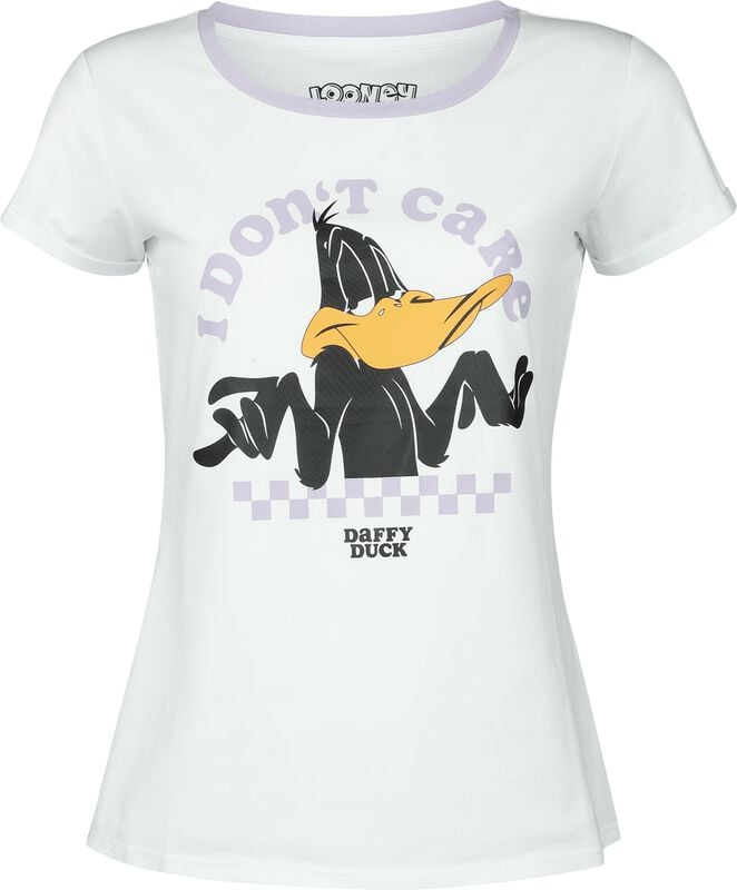 Gothicana By Emp "Daffy Duck - I Don't Care" Pyjama White/purple By Looney Tunes