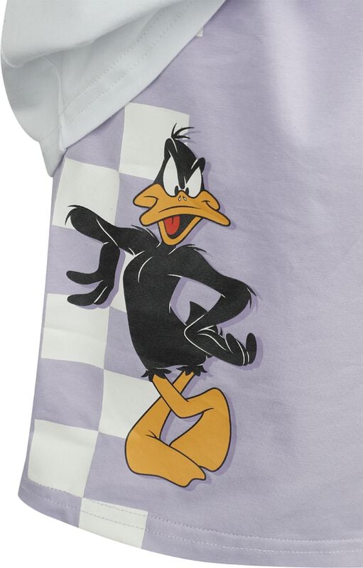 Gothicana By Emp "Daffy Duck - I Don't Care" Pyjama White/purple By Looney Tunes