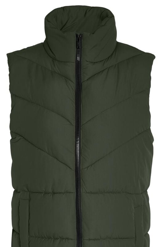 Gothicana By Emp "Dalcon X-long Gilet FWD" Vest Green By Noisy May