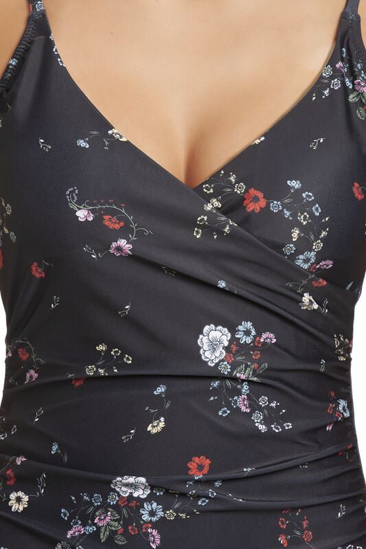 Gothicana By Emp "Dancing Flower Swimsuit" Swimsuit Black By Vive Maria