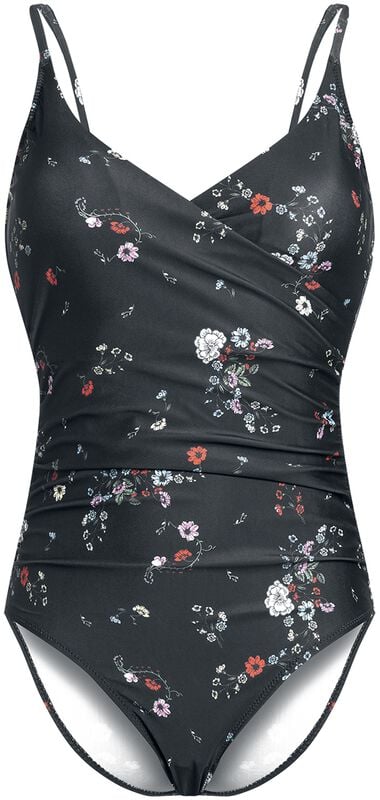 gothicana by emp "Dancing Flower Swimsuit" Swimsuit black by Vive Maria