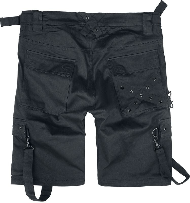 Gothicana By Emp "Dargan Shorts" Shorts Black By Poizen Industries
