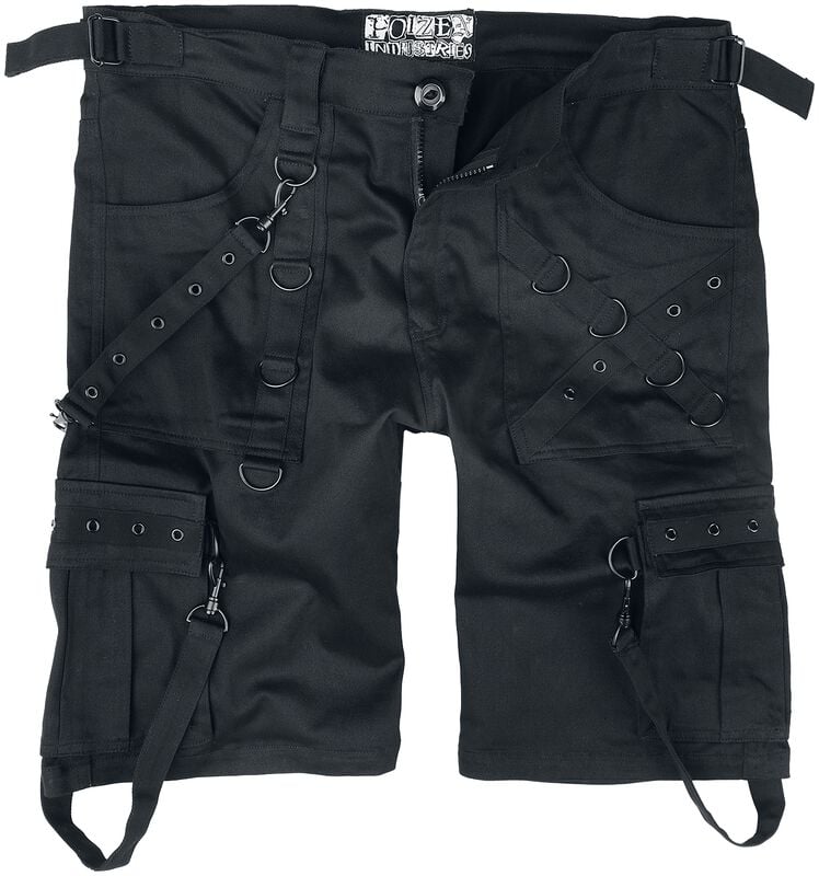 gothicana by emp "Dargan Shorts" Shorts black by Poizen Industries