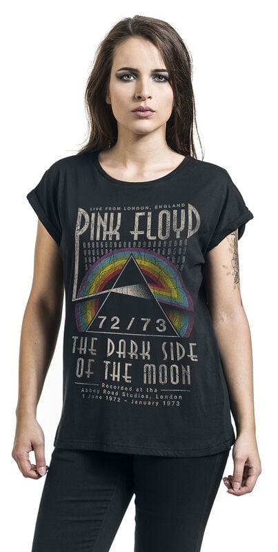 Gothicana By Emp "Dark Side - Circle" T-Shirt Black By Pink Floyd