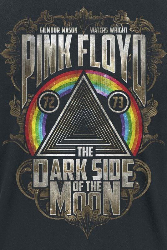 Gothicana By Emp "Dark Side - Gold Leaves" T-Shirt Black By Pink Floyd
