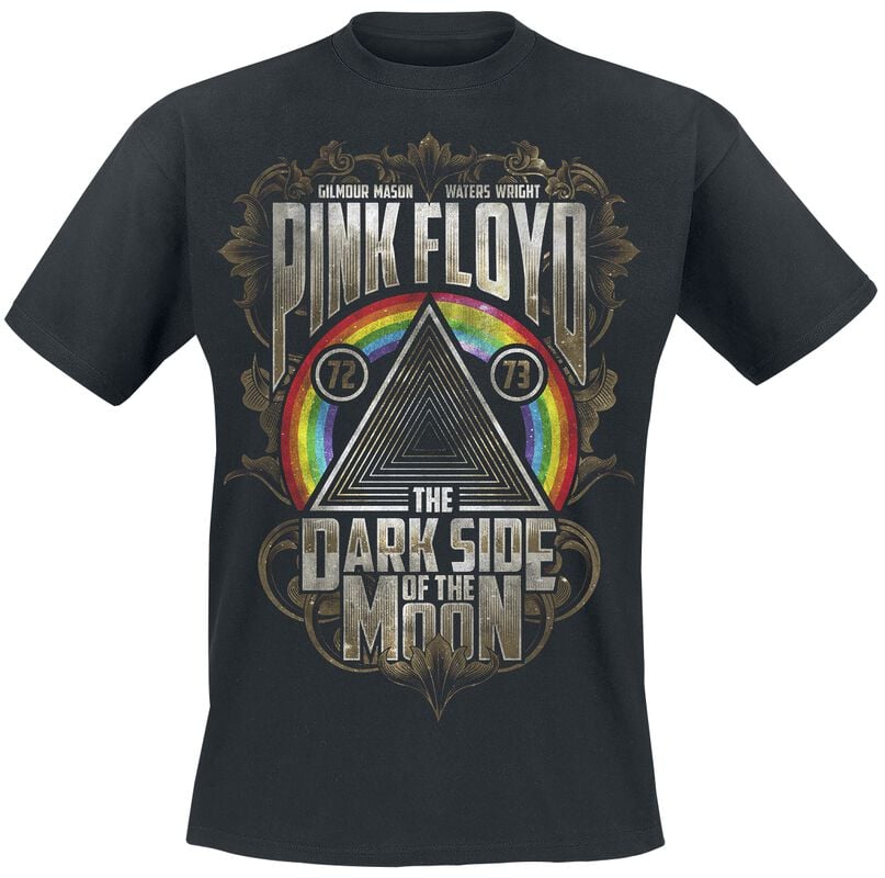 gothicana by emp "Dark Side - Gold Leaves" T-Shirt black by Pink Floyd