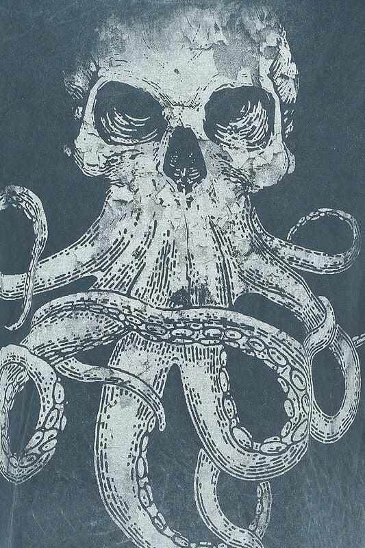 Gothicana By Emp "Davos Goth Stars" T-Shirt Turquoise By Outer Vision