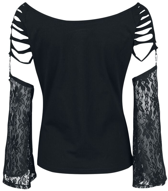 Gothicana By Emp "Days Without" Long-sleeve Shirt Black By Gothicana By EMP
