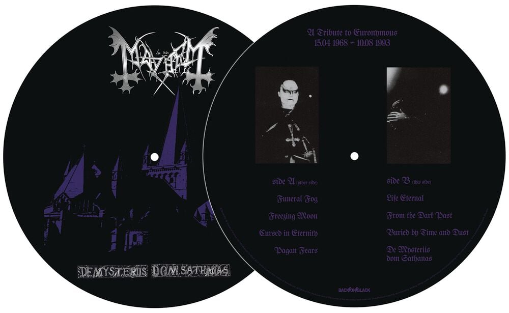 Gothicana By Emp "De Mysteriis Dom Sathanas" LP Picture By Mayhem