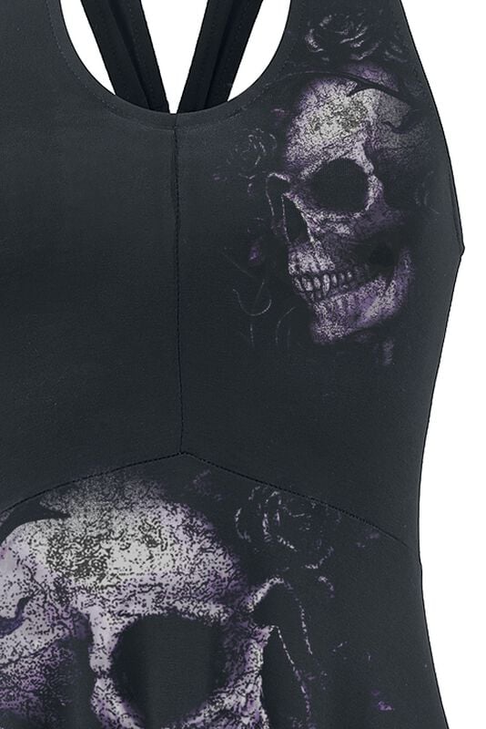 Gothicana By Emp "Dead Flowers" Mini Dress Black By Alchemy England