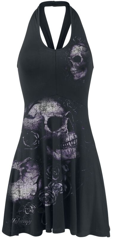 gothicana by emp "Dead Flowers" Mini Dress black by Alchemy England