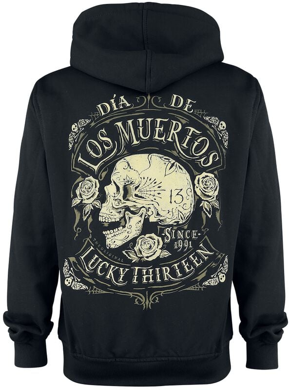 Gothicana By Emp "Dead Skull" Hoodie Jacket Black By Lucky 13