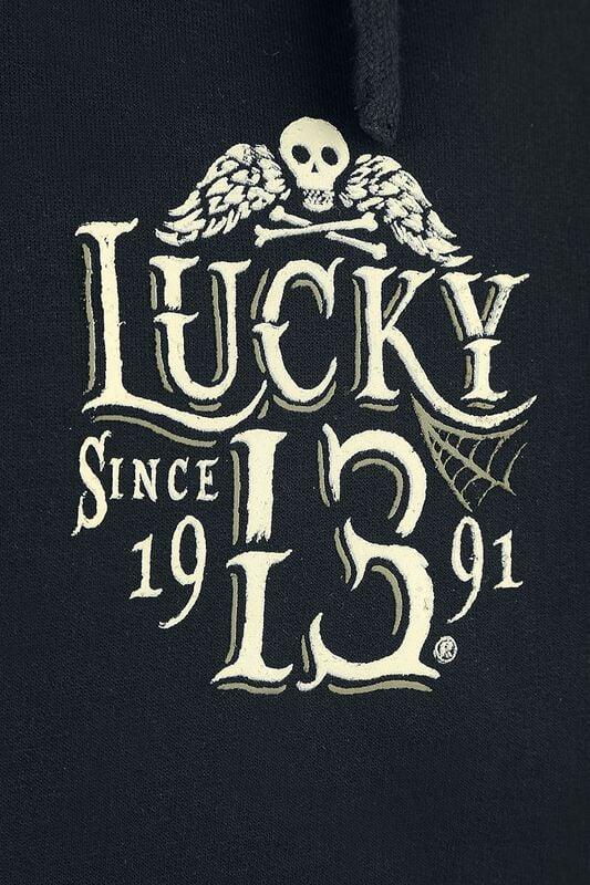 Gothicana By Emp "Dead Skull" Hoodie Jacket Black By Lucky 13