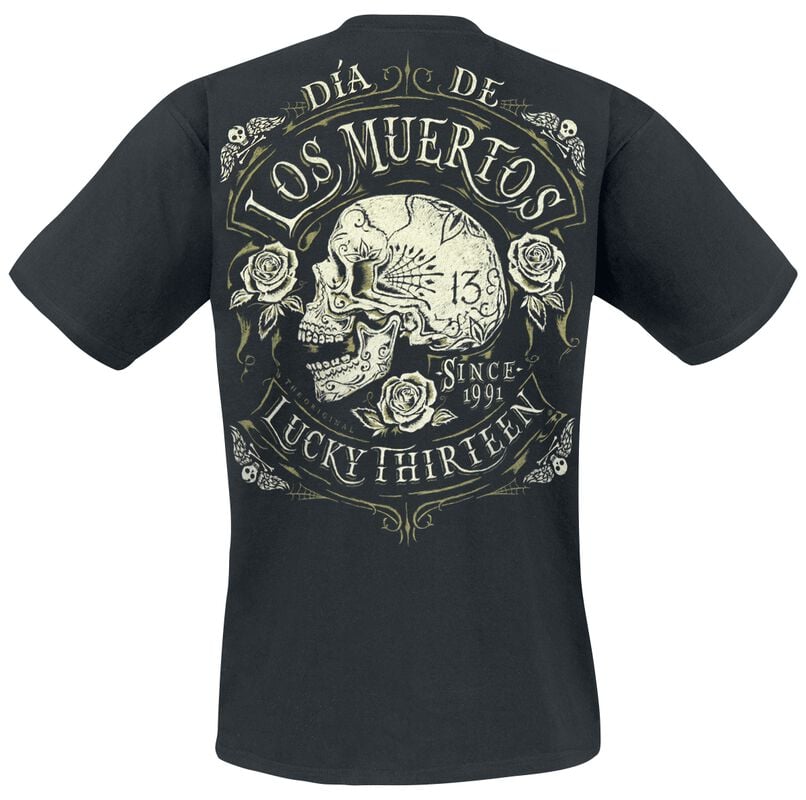 Gothicana By Emp "Dead Skull" T-Shirt Black By Lucky 13