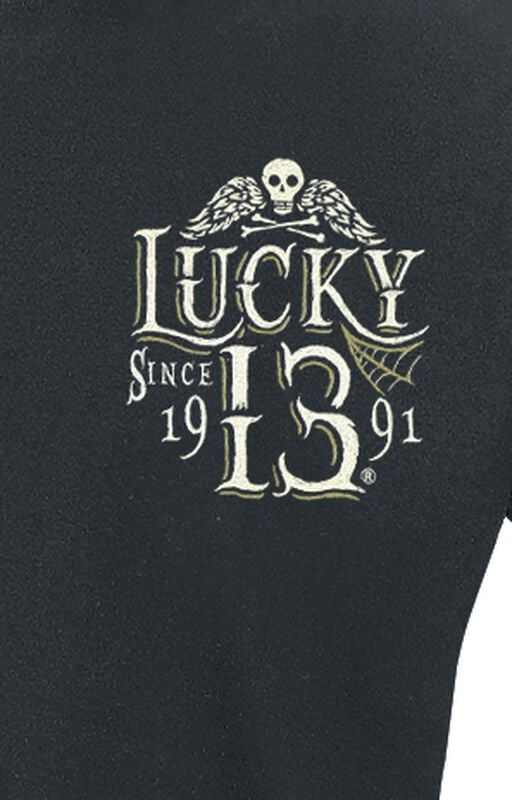 Gothicana By Emp "Dead Skull" T-Shirt Black By Lucky 13