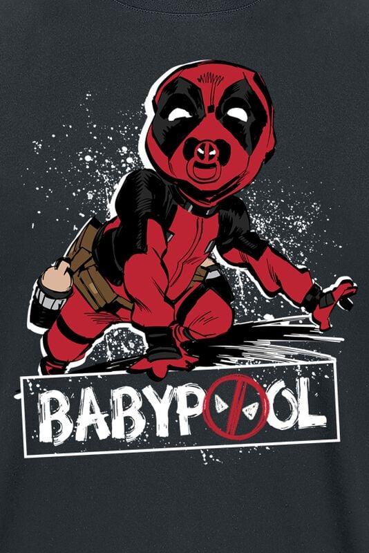 Gothicana By Emp "Deadpool And Wolverine - Babypool" T-Shirt Black By Deadpool