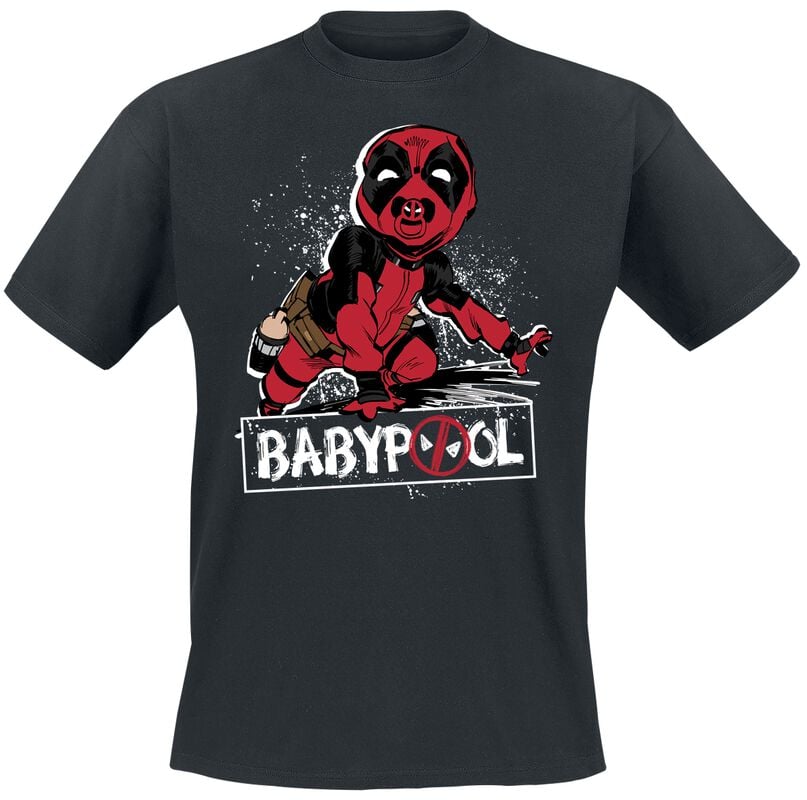 gothicana by emp "Deadpool And Wolverine - Babypool" T-Shirt black by Deadpool