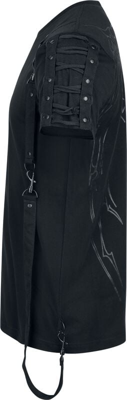 Gothicana By Emp "Death Angel Men's Top" T-Shirt Black By Chemical Black