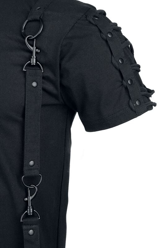 Gothicana By Emp "Death Angel Men's Top" T-Shirt Black By Chemical Black