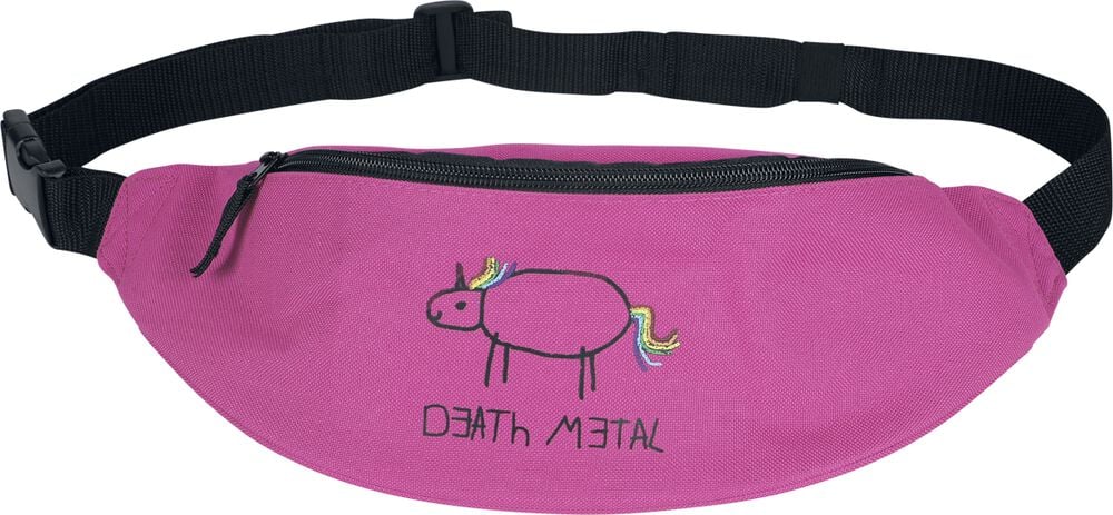 Gothicana By Emp "Death Metal Unicorn Bag" Bum Bag Fuchsia By Slogans