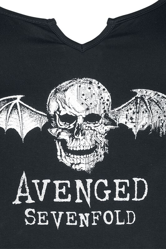 Gothicana By Emp "Deathbat" Top Black By Avenged Sevenfold