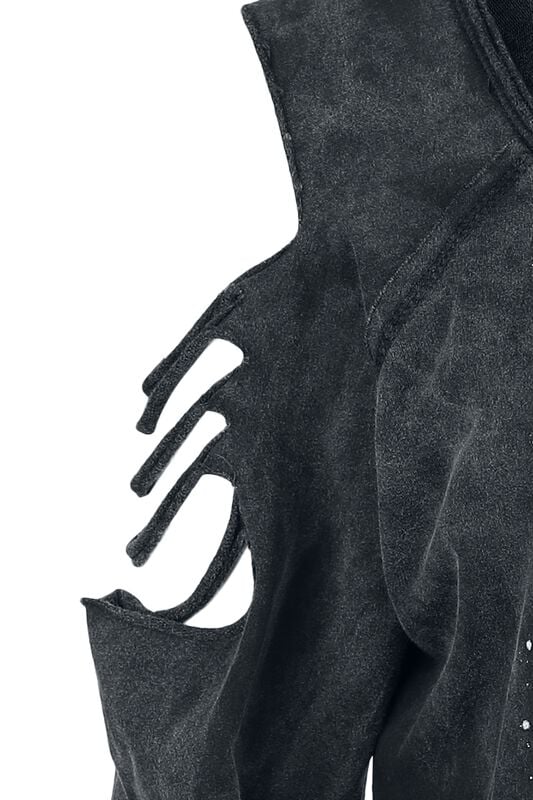 Gothicana By Emp "Deathly Hallows" Sweatshirt Black By Harry Potter