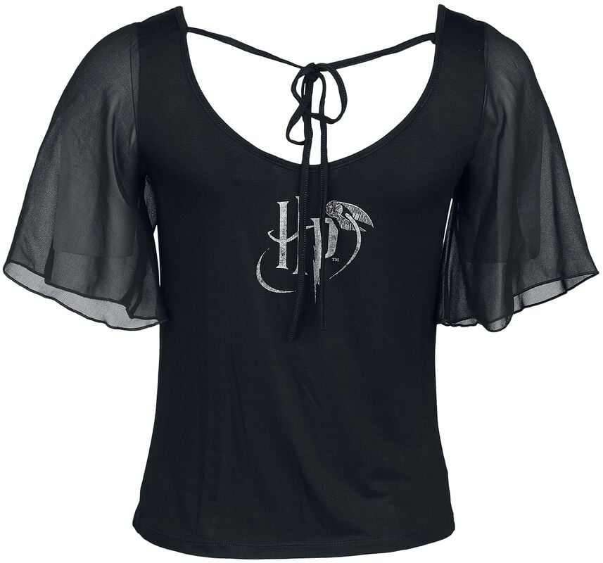 Gothicana By Emp "Deathly Hallows" T-Shirt Black By Harry Potter