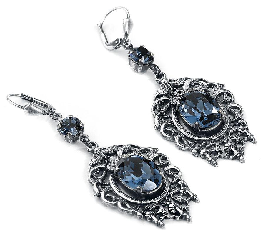 Gothicana By Emp "Deep Ocean" Earring Silver-coloured By Krikor