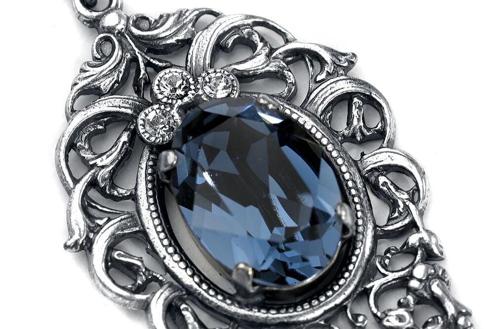 Gothicana By Emp "Deep Ocean" Earring Silver-coloured By Krikor