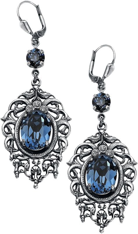 gothicana by emp "Deep Ocean" Earring silver-coloured by Krikor