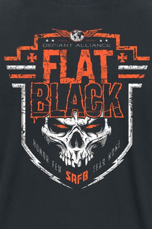 Gothicana By Emp "Defiant Alliance" T-Shirt Black By Flat Black