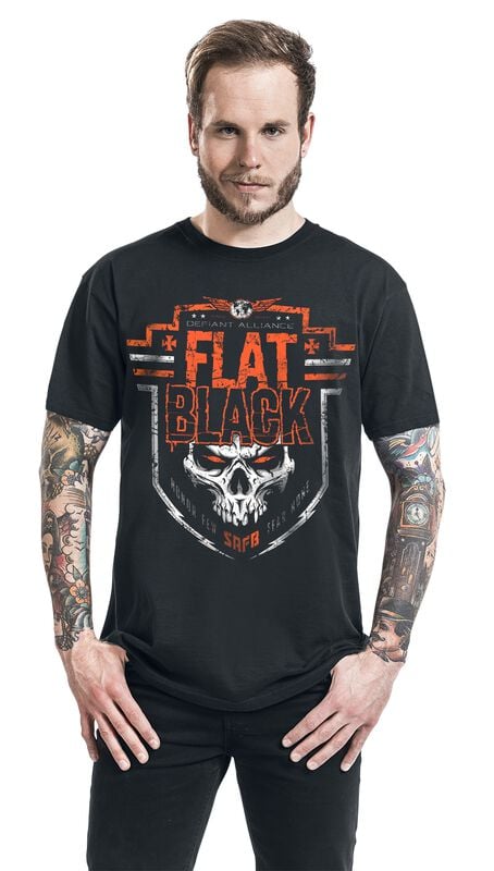 Gothicana By Emp "Defiant Alliance" T-Shirt Black By Flat Black