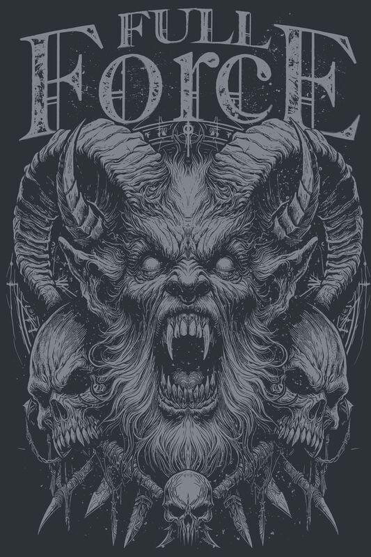 Gothicana By Emp "Demon" Hoodie Jacket Black By Full Force 2024