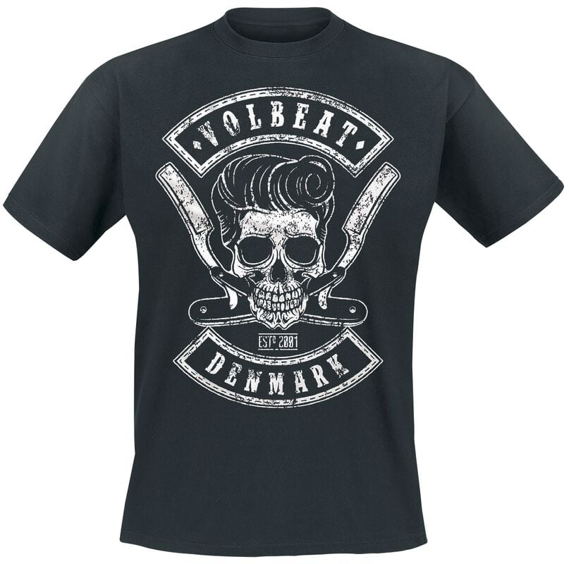 gothicana by emp "Denmark Skull" T-Shirt black by Volbeat