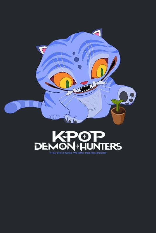 Gothicana By Emp "Derpy Tiger" T-Shirt Black By KPop Demon Hunters