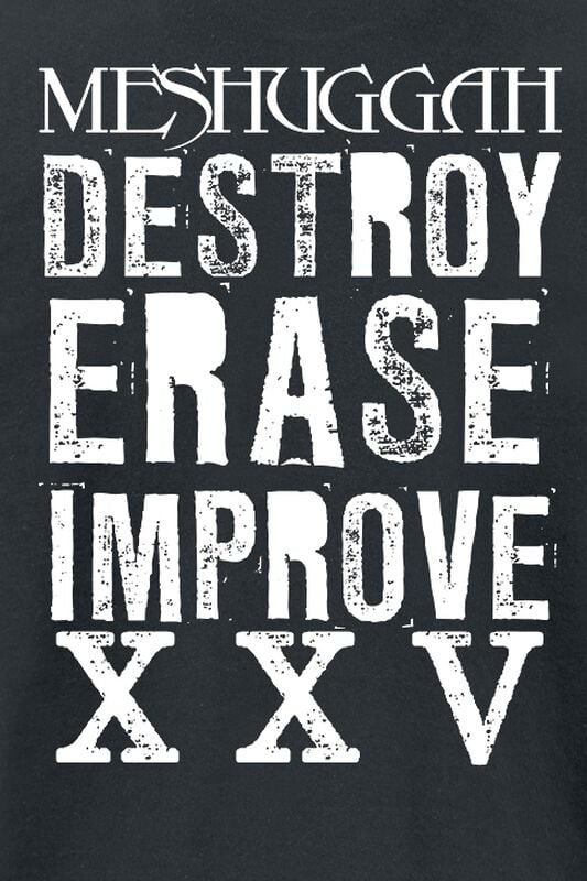 Gothicana By Emp "Destroy Erase Improve XXV" T-Shirt Black By Meshuggah