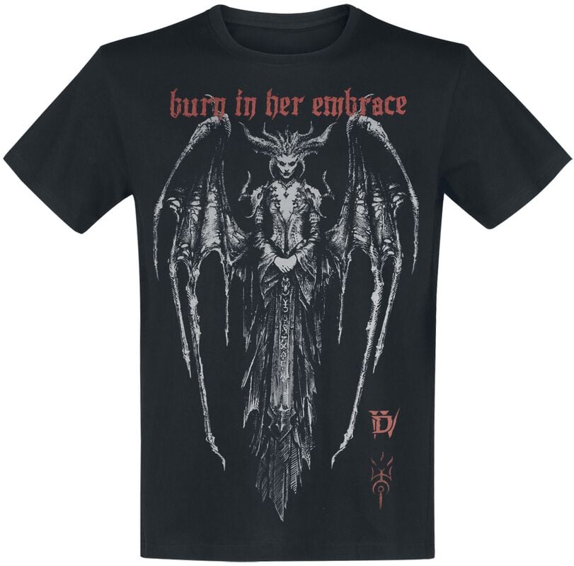 gothicana by emp "Diablo IV - Burn In Her Embrace" T-Shirt black by Diablo