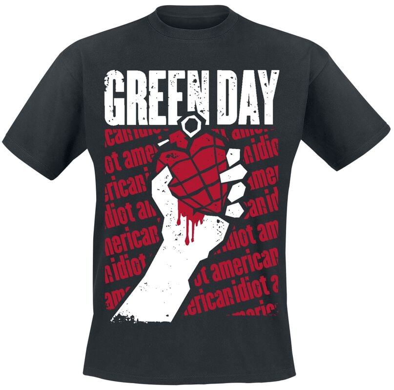 gothicana by emp "Diagonal Printed" T-Shirt black by Green Day