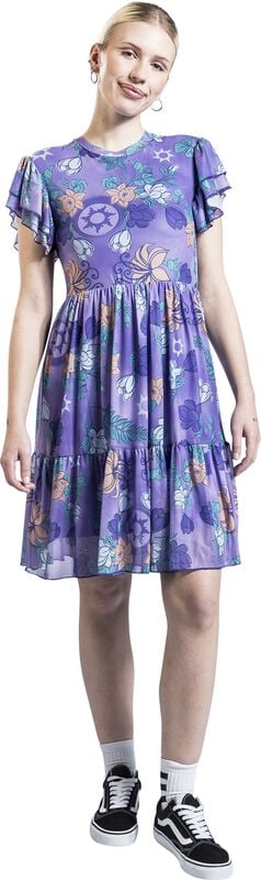 Gothicana By Emp "Disney Princess - Picnic Collection - Tangled" Midi Dress Multicolour By Tangled