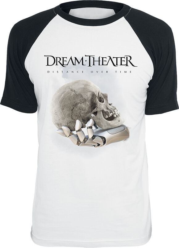 gothicana by emp "Distance Over Time" T-Shirt white-black by Dream Theater